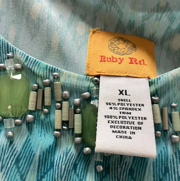 Ruby Rd blue flowy maxi dress - Picture 2 of 2